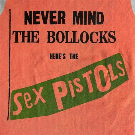 Vintage Sex Pistols Never Mind The Bollocks Shirt Original