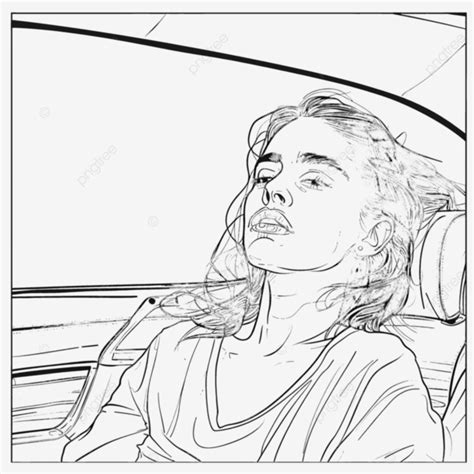 Girl Aesthetic Drawing Aesthetic Beautiful Girl Png Transparent