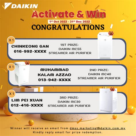 Go Daikin Activate Win Daikin Malaysia