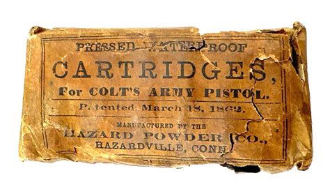At Auction: Rare Sealed 44cal Colt Army Pistol Cartridge