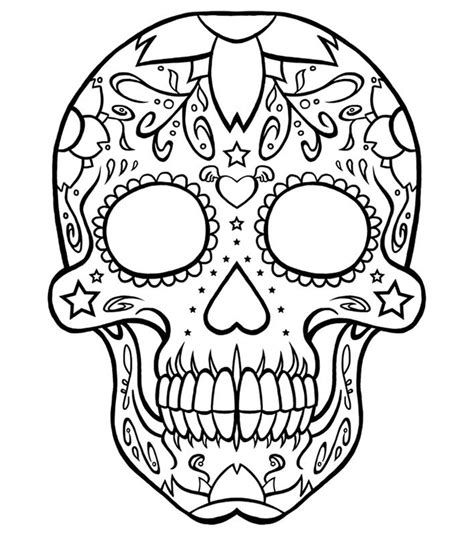 Cool Skull Coloring Pages : Are you searching for cool skull png images ...