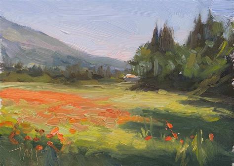 Poppy Field Painting at PaintingValley.com | Explore collection of ...