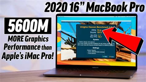 Benchmarks Do MacBook Pro De 16 GPU AMD Radeon Pro 5600M