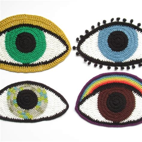 Crochet Eye Pattern Evil Eye Crochet Pattern Third Eye Etsy