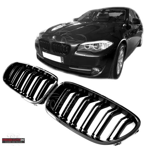 Calandre Double Lignes Look M Noir Brillant Pour Bmw Serie F F