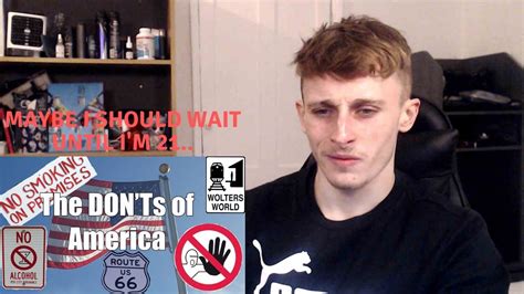 British Guy Reacting To The Donts Of Visiting The Usa Youtube