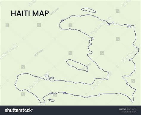 Map Of Haiti Outline Map Haiti Vector Royalty Free Stock Vector