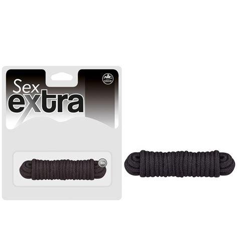 Памучно въже за робство 3 метра Sex Extra Love Rope Black цена