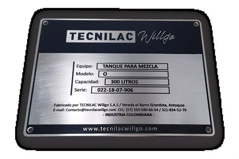 Placas Grabadas En Acero Rdc Placas Met Licas Para Identificaci N De