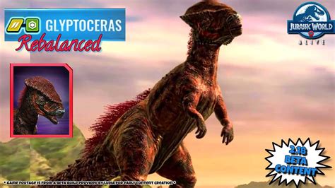 Glyptoceras First Look All New 2 18 Rebalanced Legendary Jurassic World Alive Youtube