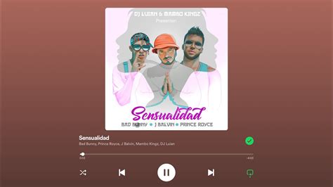 SENSUALIDAD By BAD BUNNY X ORINCE ROYCE X J BALVIN X MAMBO KINGZ X DJ