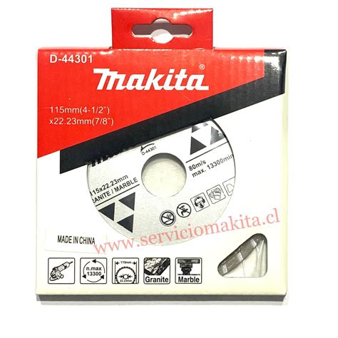 Disco Diamantado 4 1 2 Para Mármol Y Granito Makita D 44301 Servicio