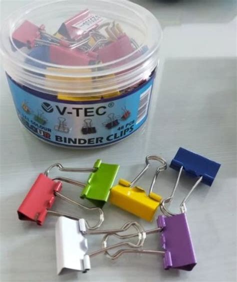 Jual V Tec Binder Clip 111 Warna 48 Pcs Atau Tube Di Lapak Alat Kantor