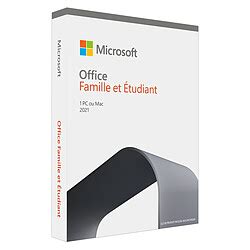 Microsoft Office Famille Et Etudiant Europe Logiciel