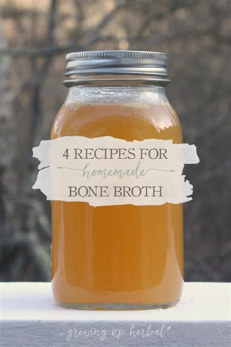 4 Recipes For Homemade Bone Broth