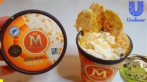 Magnum Double Sunlover Ice Cream Tub Unboxing Review White