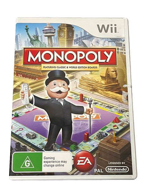Monopoly Nintendo Wii Pal Complete Wii U Compatible Preowned