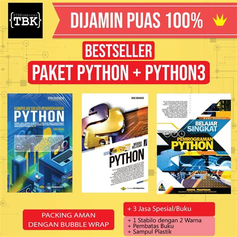 Jual Paket Buku Pemrograman Python Budi Raharjo Shopee Indonesia