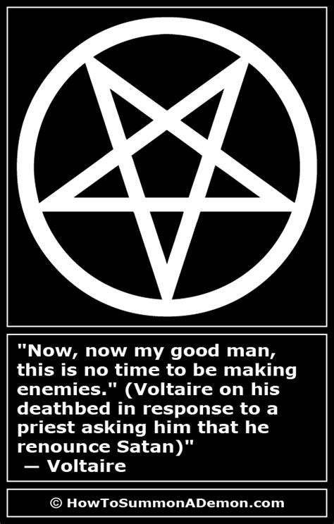 Satanic Quote Now Now My Good Man This Is No Time To Be Making