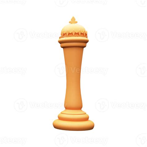 Isolated Golden King Chess Piece 23750802 Png