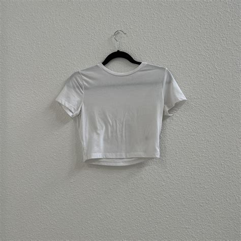 Target Womens White Crop Top Depop