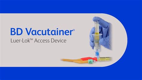 Bd Vacutainer Urine Collection Luer Lok Access Device Instructions