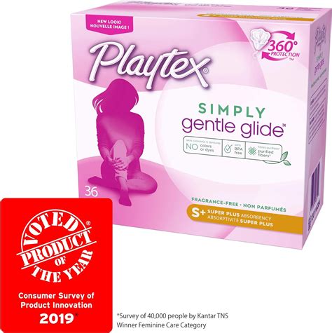 Playtex Simply Gentle Glide Tampones De Absorci N S Per Grande Sin