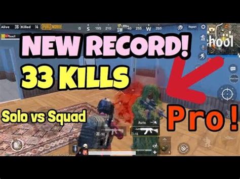 33 KILLS MY NEW KILL RECORD SOLO VS SQUAD YouTube