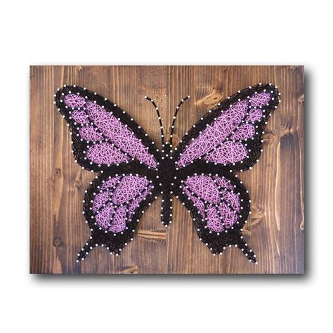 Butterfly string art kit diy kit includes all craft supplies butterfly ...