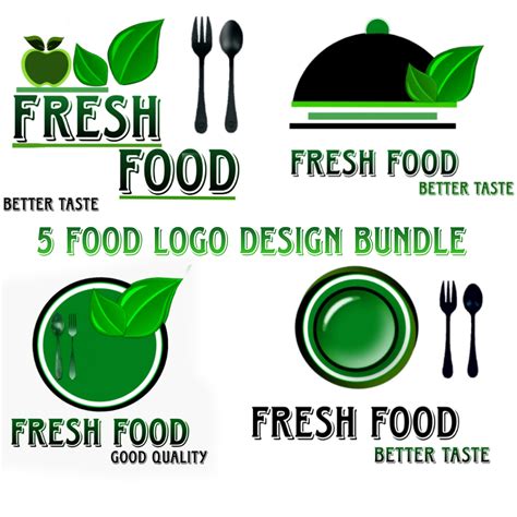 Creative Fresh Food Logo Design Masterbundles