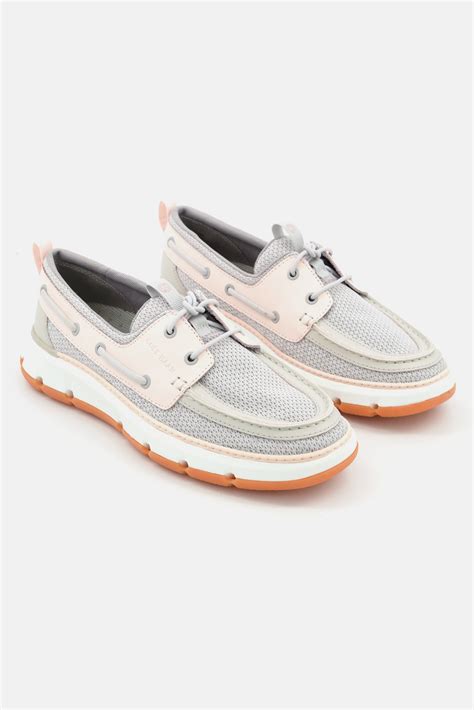 Buy Cole Haan Women Wide 4 Zerogrand Regatta Lace Up Shoes Grey Combo Online Brands For Less