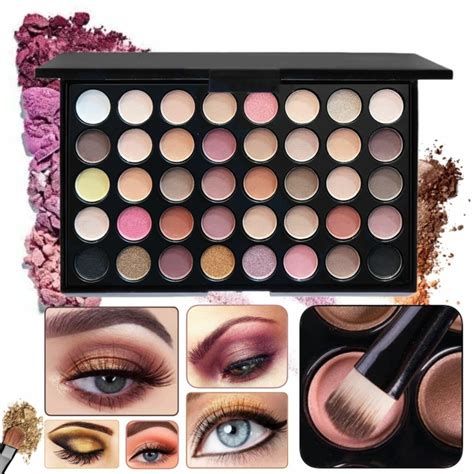 Paleta Sombras Tonos Nude Maquillaje De Ojos Matte Glitter