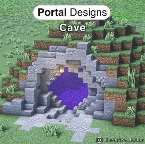 Minecraft Cave Portal Designs