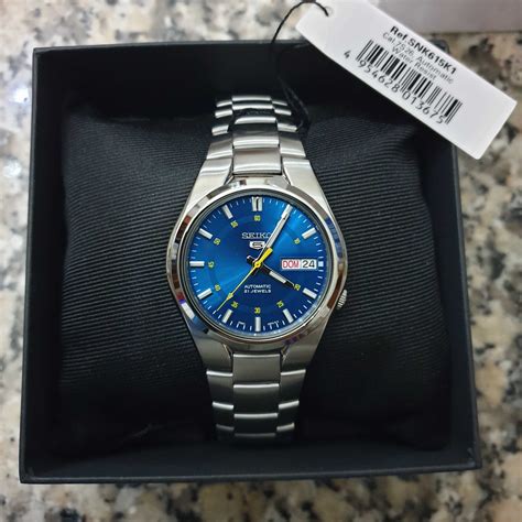 Novo Seiko Sports Autom Tico Snk K Azul Mm Almeirim Olx