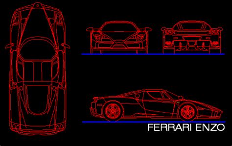 Ferrari Enzo Car Dwg Block For Autocad • Designs Cad