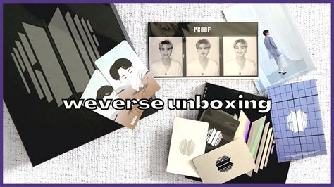 Weverse Bts Proof Album Unboxing Weverse Pob Photocard Filmtrip In