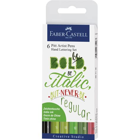 Feutre Pitt Artist Soft Brush Set De 6 Faber Castell