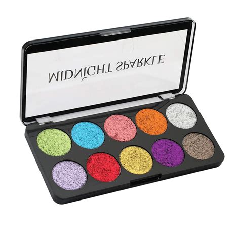 Buy Swiss Beauty Glitter 10 Color Eyeshadow Palette Midnight Sparkle