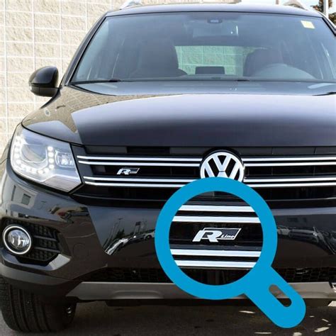 R Line Emblem För Tiguan Grill Front Facelift