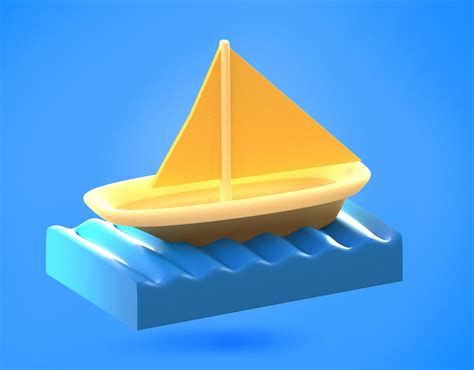 3D model Boat Emoji new Animated VR / AR / low-poly | CGTrader