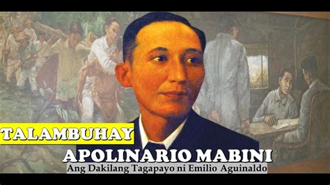 Apolinario Mabini Ang Dakilang Tagapayo Ni Emilio Aguinaldo Youtube