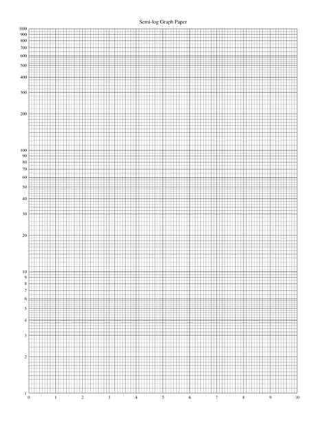 Semi log graph paper printable