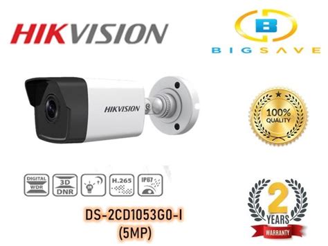 Hikvision 5mp Ds 2cd1053g0 I Ir Fixed Network Bullet Camera Lazada