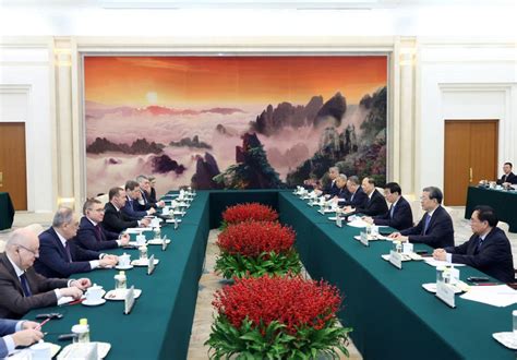 China S Top Political Advisor Meets With United Russia Party Chairman