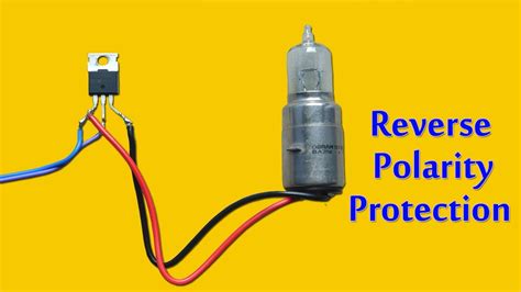 Reverse Polarity Protection Circuit Using Mosfet Youtube