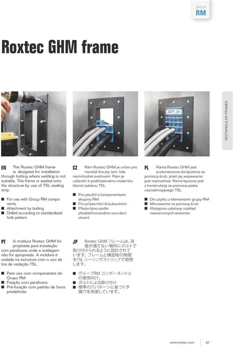 Roxtec Ghm Frame R M Roxtec Ghm Je Ur En Pro Mont Rouby Tam Kde