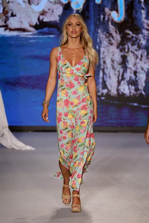 Luli Fama Presented See Now Buy Now Italian Inspired Collection On The Runway For Miami Swim