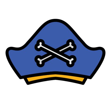 Pirate Hat Generic Outline Color Icon