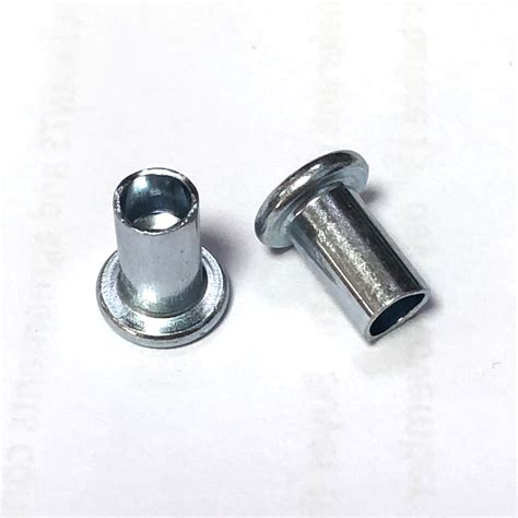 Round Head Zinc Plated Semi Tubular Rivets