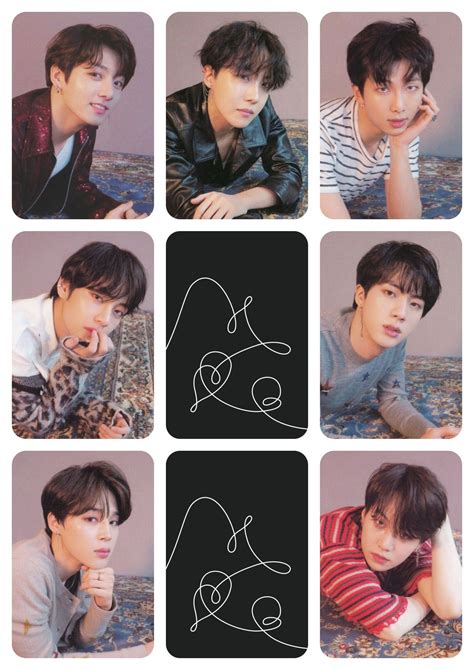 Love Yourself Photocard Template